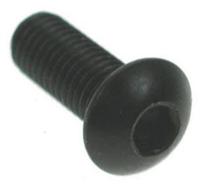 193-3407 RS PRO Black, Self-Colour Steel Hex Socket Button Screw, ISO 7380, M10 x 30mm