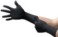 93862070 Ansell 93-862 Black Powder-Free Nitrile Disposable Gloves, Size S, 100 per Pack