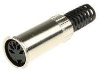 786-3476 RS PRO 5 Pole Din Socket, 2A, 100 V ac, Twist Lock, Female, Cable Mount