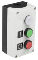 3su1803-0ab00-2ab1 Siemens Enclosed Push Button - SPDT, Plastic, Green, Red, White, IP66, IP67, IP69