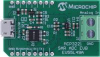 ev55l49a Microchip EV55L49A, MCP3221 SAR ADC Evaluation Board Evaluation Board Evaluation Board for MCP3221 for MCP3221