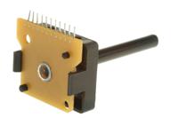 pt-6461 APEM, 10 Position SP10T Rotary Switch, 500 mA @ 250 V ac, Through Hole