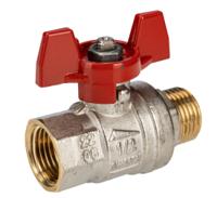 733-5224 RS PRO Brass Full Bore, 2 Way, Ball Valve, Threaded, BSPP 1/2in, 40 → 30bar Operating Pressure