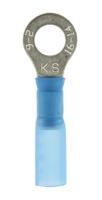 178-8430 RS PRO Insulated Ring Terminal, 6.4mm Stud Size, 1.5mm² to 2.5mm² Wire Size, Blue