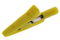 930317803 Hirschmann Test & Measurement Crocodile Clip 2 mm Connection, Brass, Bronze Contact, 8A, Yellow