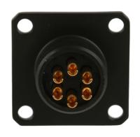 62gb-12e10-06sn Amphenol Limited, 62GB 6 Way Box Mount MIL Spec Circular Connector ReceptacleOlive, Socket Contacts,Shell Size 10,