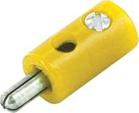 208-0219 RS PRO Yellow Male Banana Plug, 32A, 30V, Nickel Plating