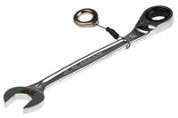 46717sls Facom 467 Series Combination Ratchet Spanner, 17mm, Metric, Height Safe, Double Ended, 225 mm Overall