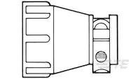1-206070-1 TE Connectivity Thermoplastic cable clamp, 28.57mm Max. Bundle