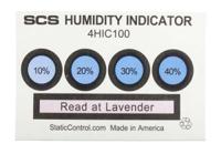 4hic100 SCS Blotting Paper Impregnated With Cobaltous Chloride ESD Label, Humidity Indicator-Text 3 in x 2in