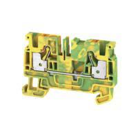2051360000 Weidmuller  A Series Green/Yellow, 4mm², Single-Level, Push In Termination