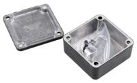 1590llbbk Hammond 1590 Series Black Die Cast Aluminium Enclosure, IP54, Black Lid, 50 x 50 x 21mm