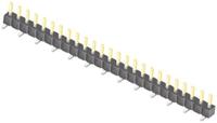 tsm-125-01-l-sv Samtec TSM Series Straight Surface Pin Header, 25 Contact(s), 2.54 mm Pitch, 1 Row, Unshrouded