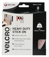 vel-ec60246 Velcro White Hook & Loop Tape, 50mm x 2.5m