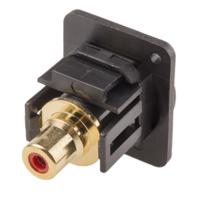 898-7615 RS PRO Black Panel Mount RCA Socket