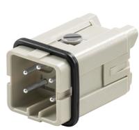 1498300000 Weidmuller Heavy Duty Power Connector Insert, 16A, Male, HA Series, 4 Contacts
