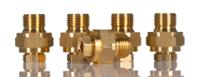 36050402 Norgren ENOTS Series Straight Threaded Adaptor, Push In 4 mm to G 1/8 Male, Threaded-to-Tube Connection Style