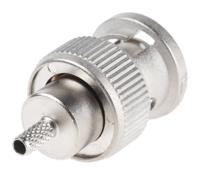 j01000a0042 Telegartner, Plug Cable Mount BNC Connector, 50Ω, Crimp Termination, Straight Body