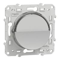 s530266 Schneider Electric Grey Push Button Light Switch, 1 Gang, Odace