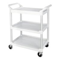 fg342488owht Rubbermaid Commercial Products 3 Shelf Cart Trolley, 854.2 x 473.2mm, 200lb Load