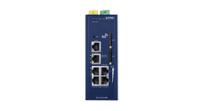 icg-2515-nr Planet ICG Series Desktop, DIN Rail, Wall Gateway Module, 5 RJ45 Ports, 1000Mbit/s Transmission, 24V