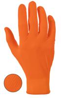 ga0054 Unigloves Orange Powder-Free Nitrile Disposable Gloves, Size 9, Large, 100 per Pack