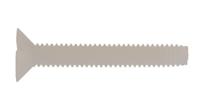 232-6897 RS PRO Slot M2.5 Countersunk Nylon Machine Screws DIN 963 x 16.0mm