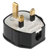 655-blk MK Electric UK Mains Plug, 13A Black, Cable Mount PVC, Urea Formaldehyde