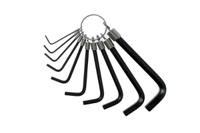 1424 Teng Tools 10 piece L Shape Imperial Hex Key Set, 1/16 → 3/8in