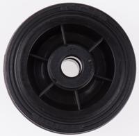 13104 LAG Black Rubber Quiet Operation, Shock Absorbing Trolley Wheel, 50kg