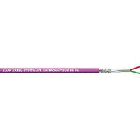 2170820 Lapp UNITRONIC BUS PB FC Data Cable, 2 Cores, 0.64 mm² CSA 19 AWG, Screened, 50 m, Black Polyethylene Sheath