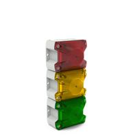 21514813055 Pfannenberg  Series Green, Red, Yellow Signal Tower, 2 Lights, 120 V dc, Base-mounted