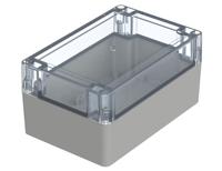 07415108-xm-151008-g-7035 Bopla Euromas X Series Light Grey Polycarbonate Enclosure, IP66, IP68, IK07, Clear Lid, 150 x 100 x 75mm