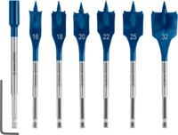 2608900334 Bosch 7-Piece Spade Bit Set for Multi-Material, 32mm Max, 16mm Min