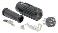 490-945 RS PRO 5 Pole Din Plug, 1A, 100 V ac, Push Lock, Male, Cable Mount