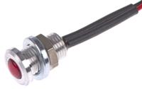 oxlclh63fl30al Oxley Red Panel Mount Indicator, 1.9V dc, 6.4mm Mounting Hole Size, Lead Wires Termination, IP66