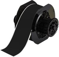 b30c-2250-7569-bk Brady B-7569 Vinyl Black Label Roll, 57mm Width, 1 Roll Qty