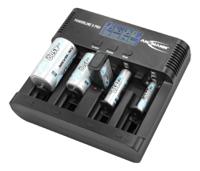 1001-0018-uk-520 Ansmann Powerline 5 Pro Battery Charger For NiCd, NiMH 9V, AA, AAA, C, D 4 Cell with AUS, EU, UK, USA plug