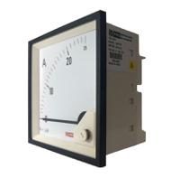 186-2460 RS PRO Analogue Panel Ammeter 25 (Input)A AC, 92mm x 92mm, 1 % Moving Iron