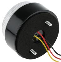 led80-02-01 Moflash LED80 Series Amber Multiple Effect Beacon, 10 → 100 V, Surface Mount, LED Bulb, IP67