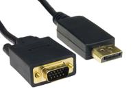 186-3040 RS PRO Male DisplayPort to Male VGA, PVC  Cable, 1080p, 5m