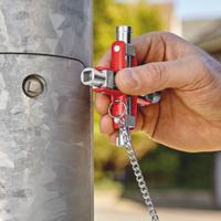 00-11-06 Knipex Diecast Zinc 9-way Universal Key, 5 → 11 mm Capacity