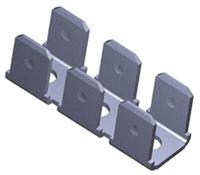 41482 TE Connectivity FASTON .250 Uninsulated Male Spade Connector, PCB Tab, 6.35 x 0.81mm Tab Size