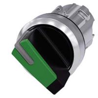 3su1052-2bf40-0aa0 Siemens SIRIUS ACT 3SU10 Series 2 Position Selector Switch Head, 22mm Cutout, Green Handle