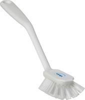 42375 Vikan Medium Bristle White Scrubbing Brush, 23mm bristle length, PET bristle material