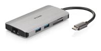 dub-m810 D-Link 3 Port USB 3.0 USB C  Hub, USB Powered, 105 x 52 x 13mm