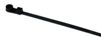 113-01810-t18mr-pa66-bk HellermannTyton Cable Tie, Releasable, 110mm x 2.5 mm, Black Polyamide 6.6 (PA66), Pk-100