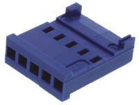 281838-5 TE Connectivity, AMPMODU HE13/HE14 Female Connector Housing, 2.54mm Pitch, 5 Way, 1 Row