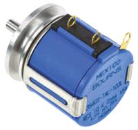 3540s-tal-103l Bourns 3540 10kΩ Rotary Potentiometer 10-Turns 1-Gang Bushing Mount, 3540S-TAL-103L