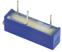 m43p203kb40 Vishay 43P Series 20-Turn Through Hole Trimmer Resistor with Pin Terminations, 20kΩ ±10% 1/2W ±100ppm/°C Side Adjust